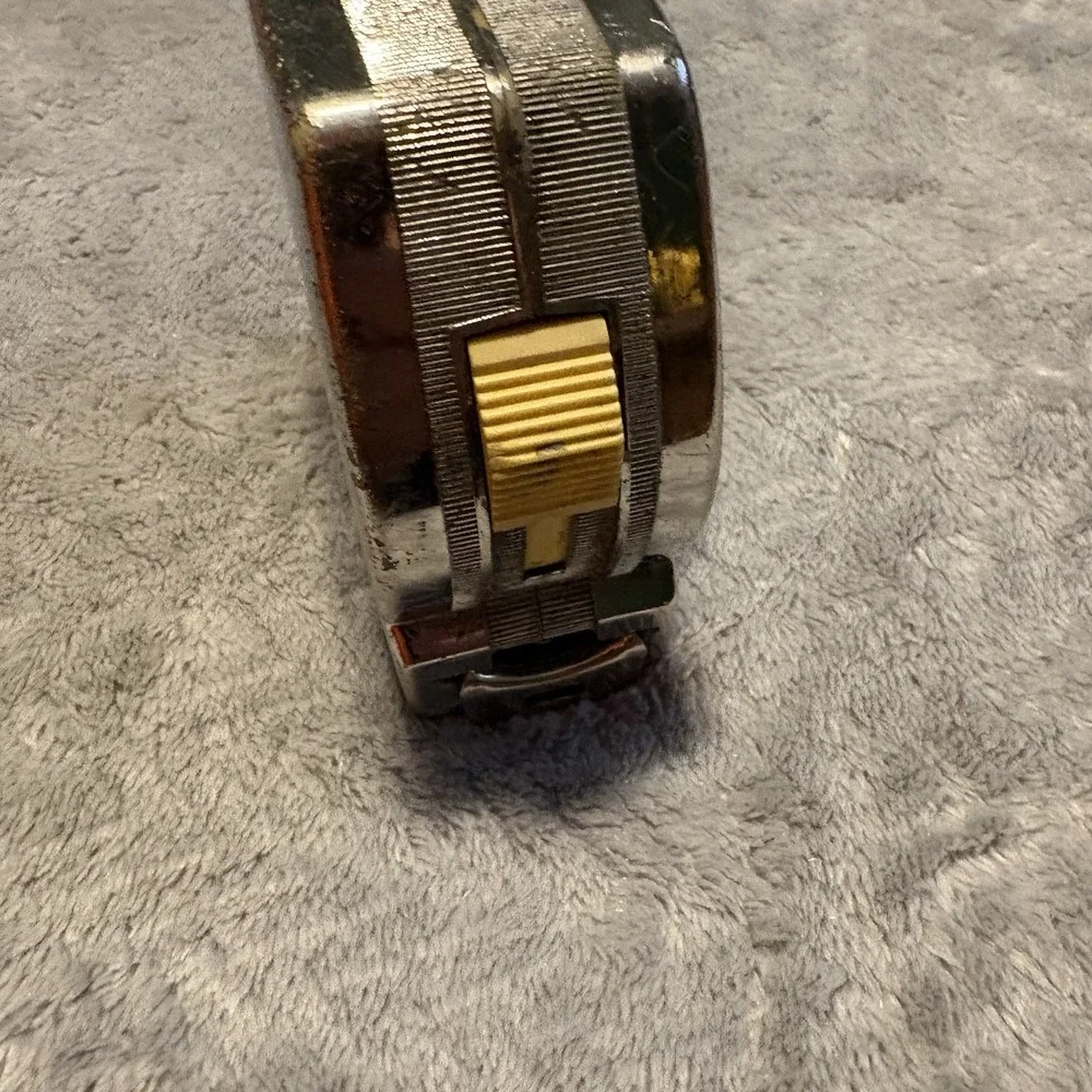 Vintage Stanley Powerlock II 25' Tape Measure 33-425 Chrome Made in USA 1